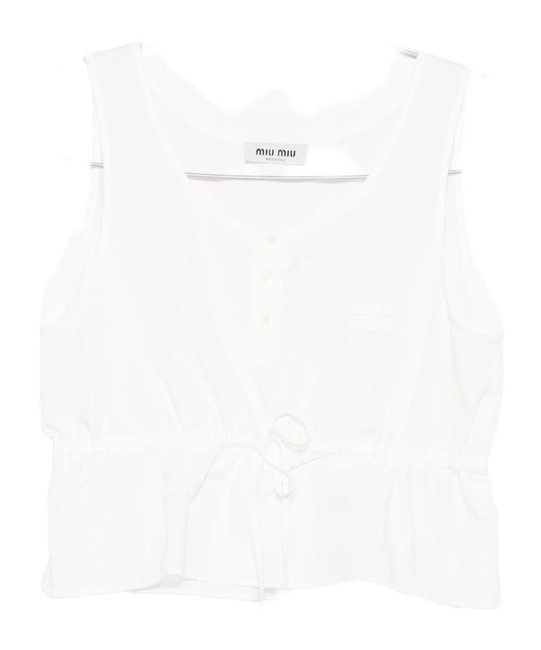 Miu Miu Sleeveless and tank tops for Women | Online Sale up