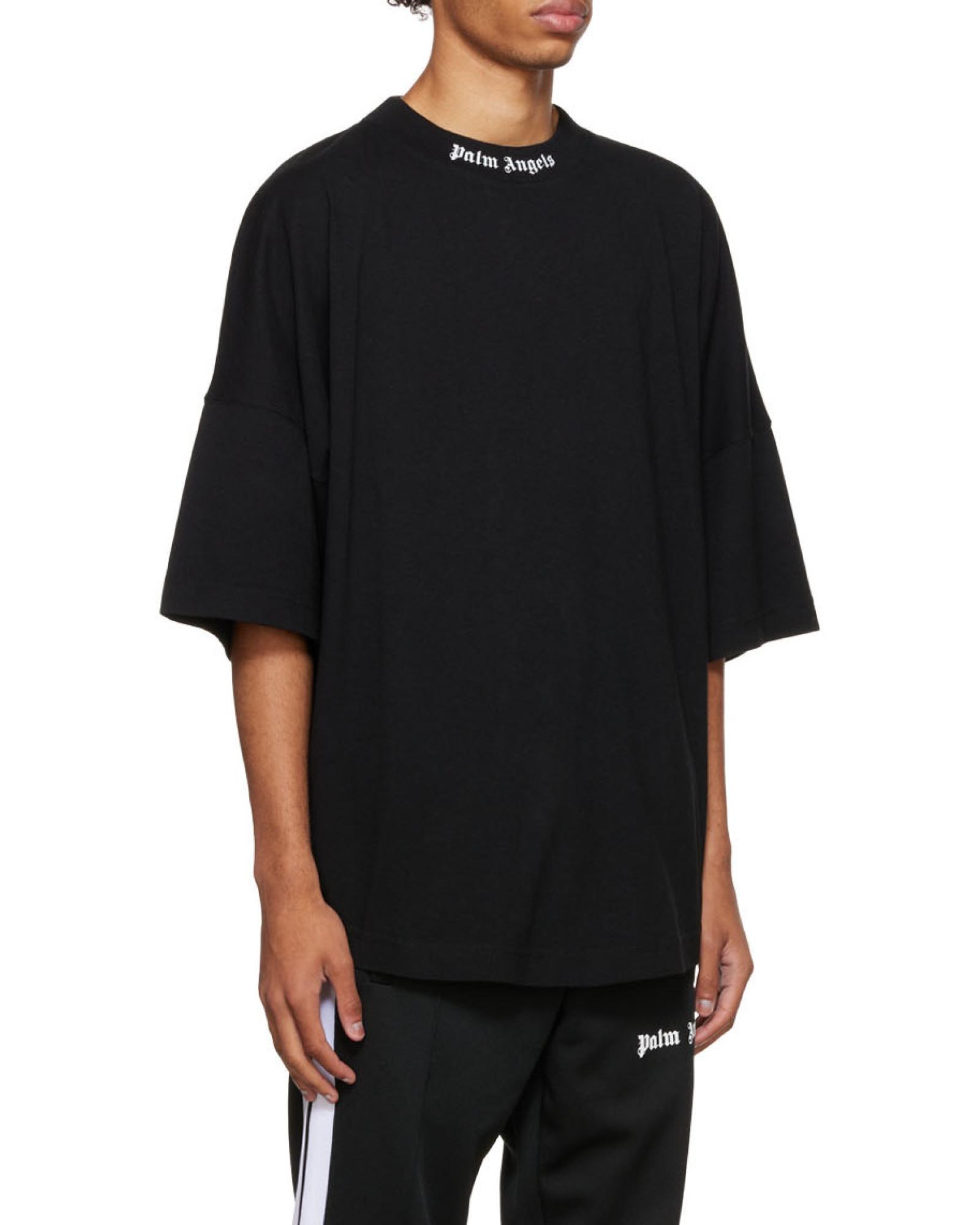 Palm Angels Ns Logo Over Tee in Blue for Men | Lyst