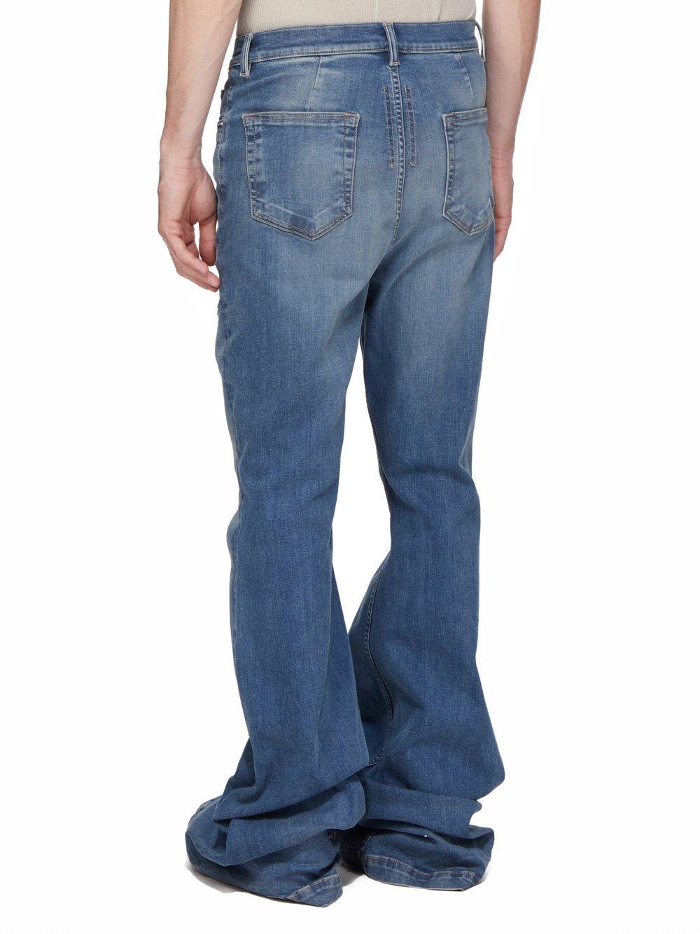 Rick Owens Hollywood Bolan Bootcut Jeans in Blue for Men | Lyst