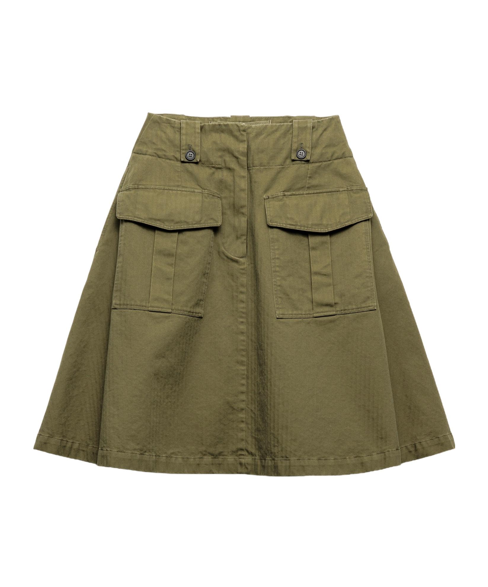 スカート Prada Army Green Cotton Skirt Green Prada Skirts for Women | Lyst