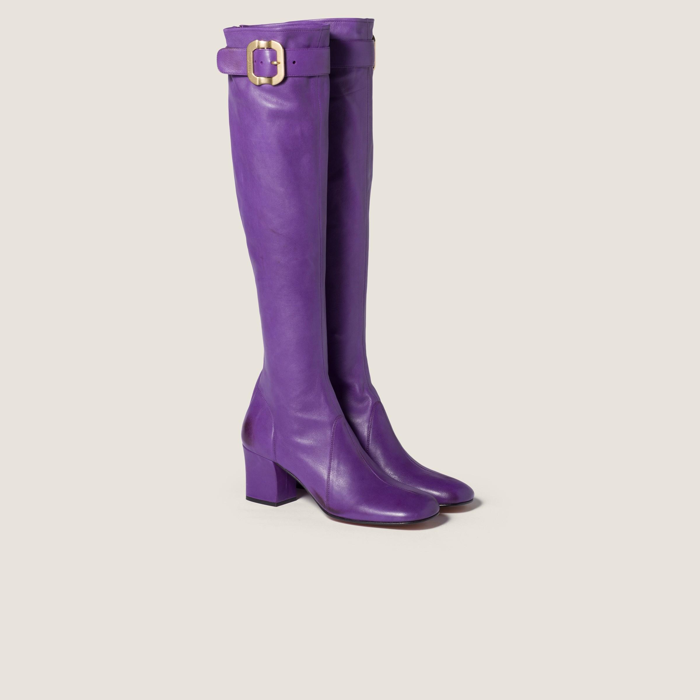Miu Miu Knee-high boots for Women | Online Sale up to 47% off | Lyst