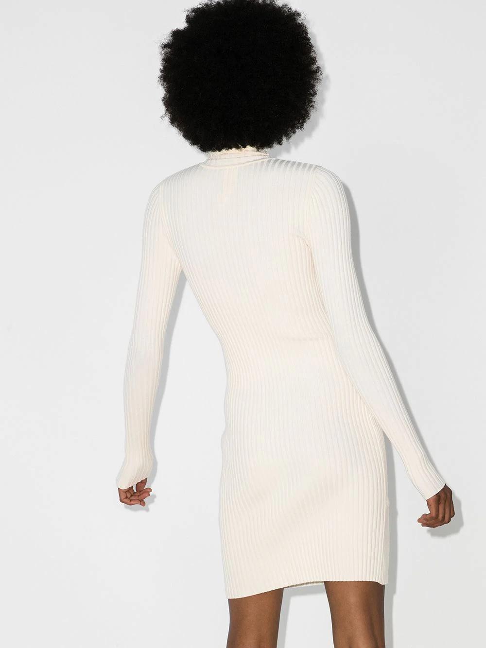 wolford knit dresses Wolford Ribbed Knit Midi Dress - Grey