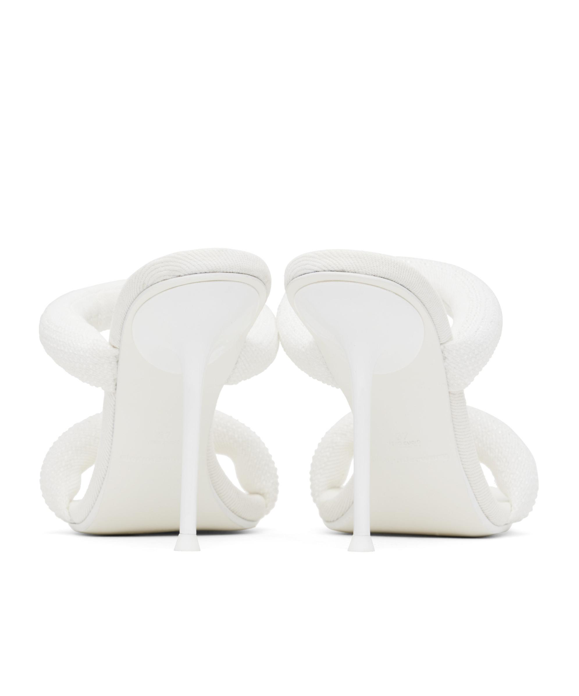 Alexander Wang Julie 105Mm Denim Hotfix Heeled Sandals in