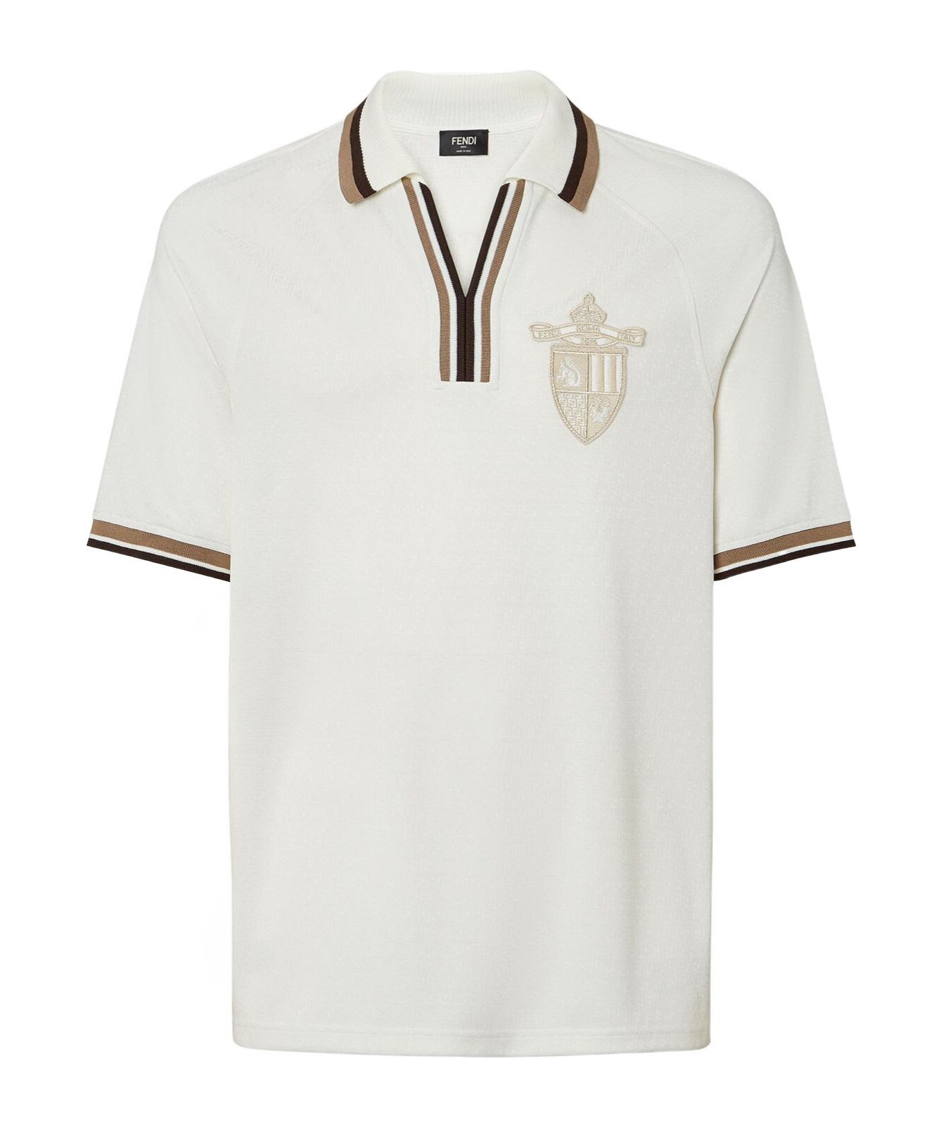 Fendi Polo Shirt in White for Men | Lyst