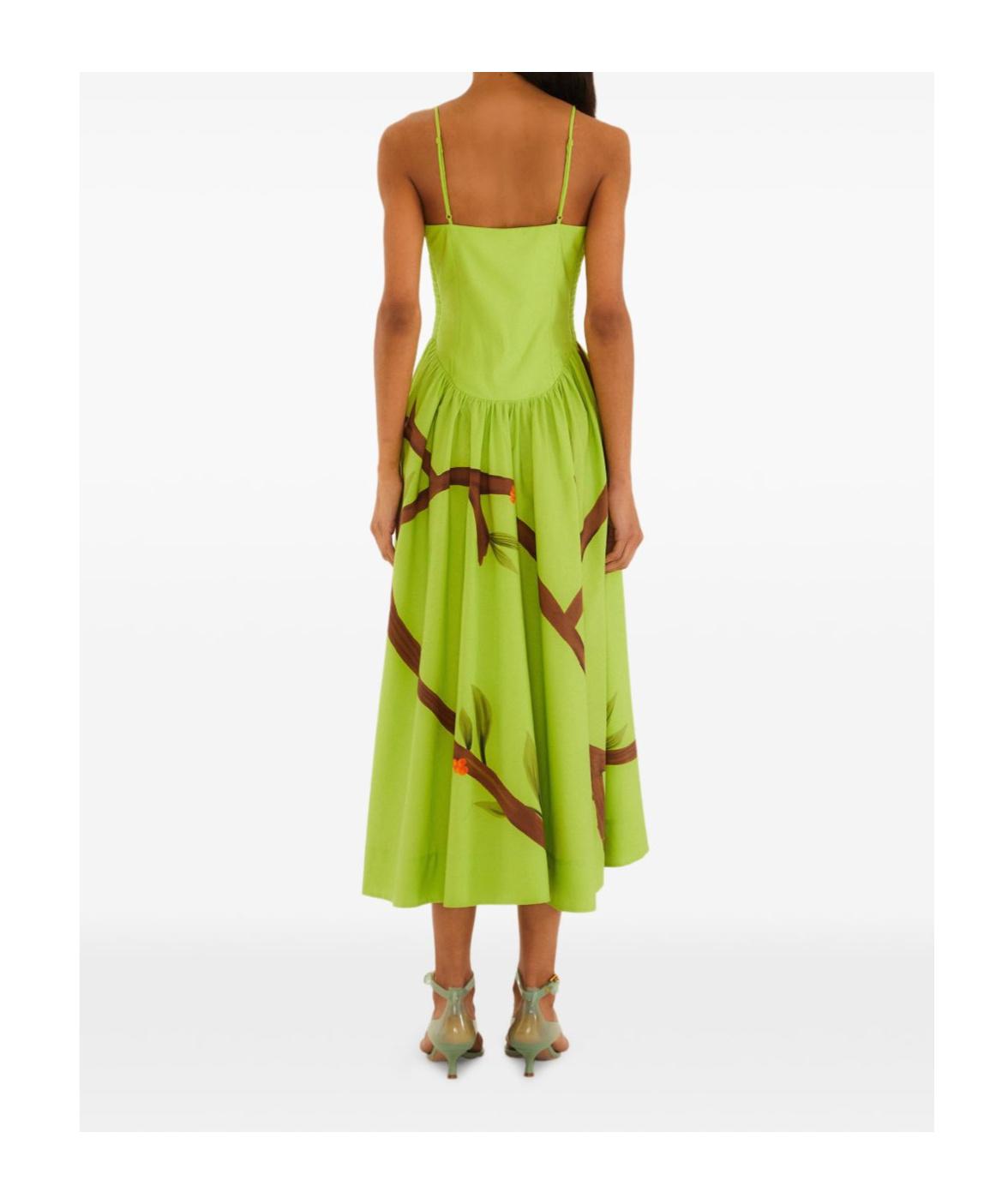 slim fit dress slacks Farm Rio Women's Bright Yard Mini Dress