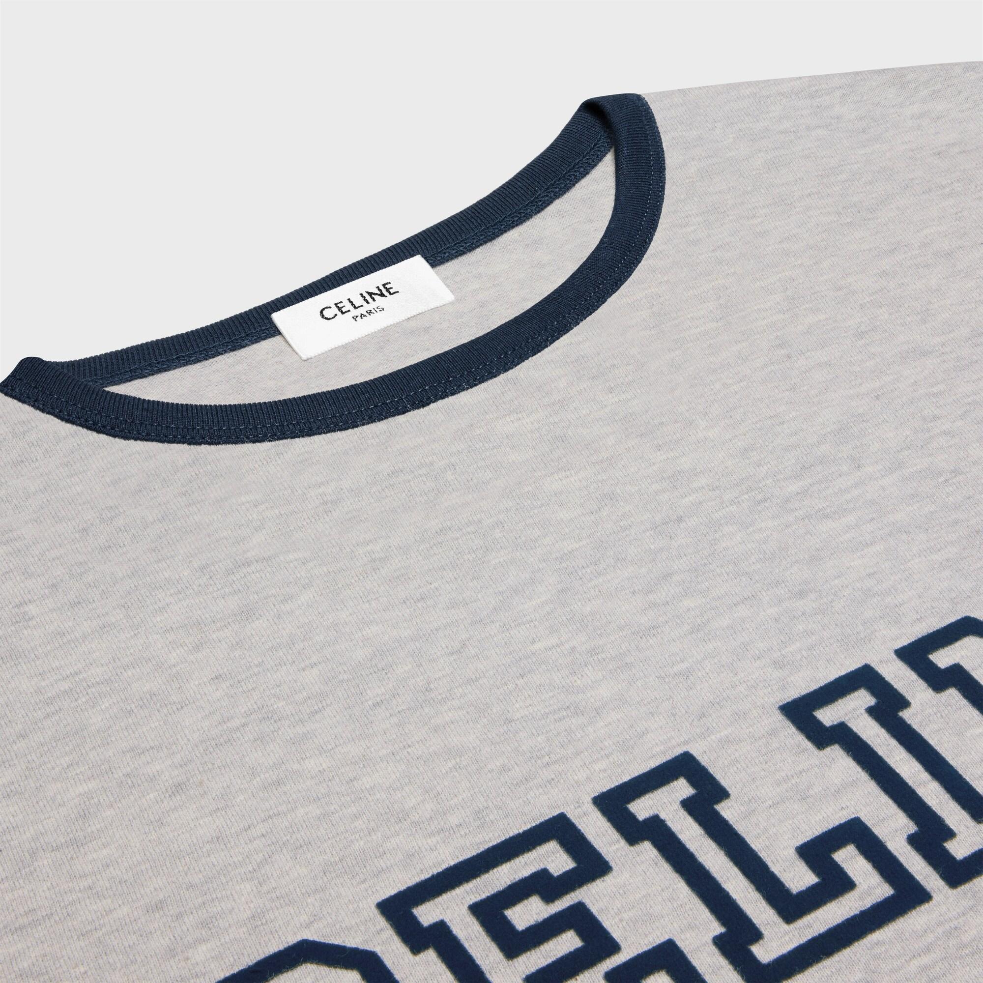 Celine Regular T-Shirt in Gray for Men | Lyst