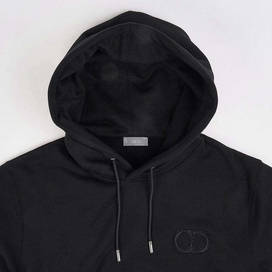 Dior Homme Cd Icon Drawstring Hoodie in Black for Men | Lyst