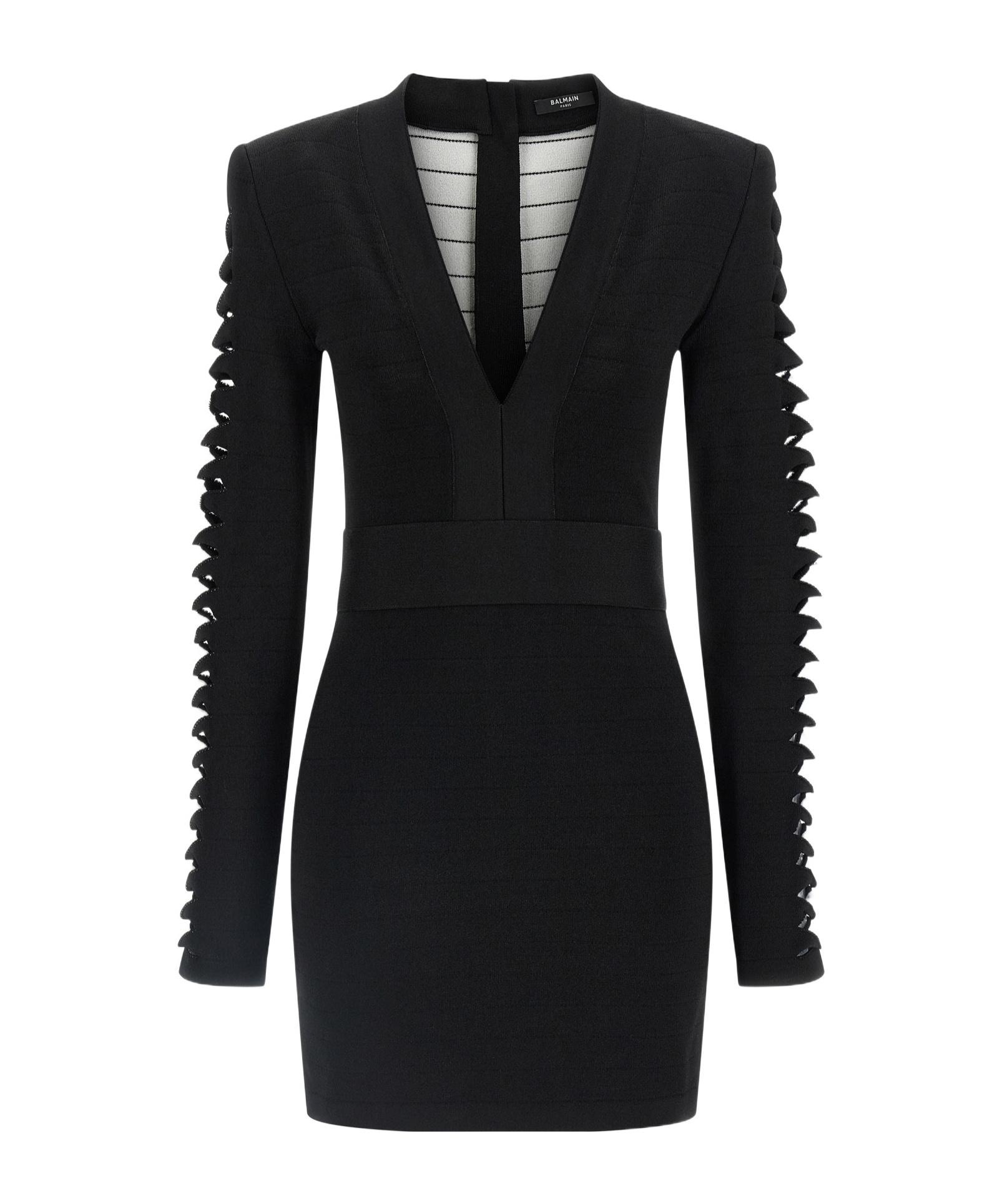 Balmain Cut-Out Mini Dress in Black | Lyst Balmain Cut-Out Mini Dress in Black | Lyst