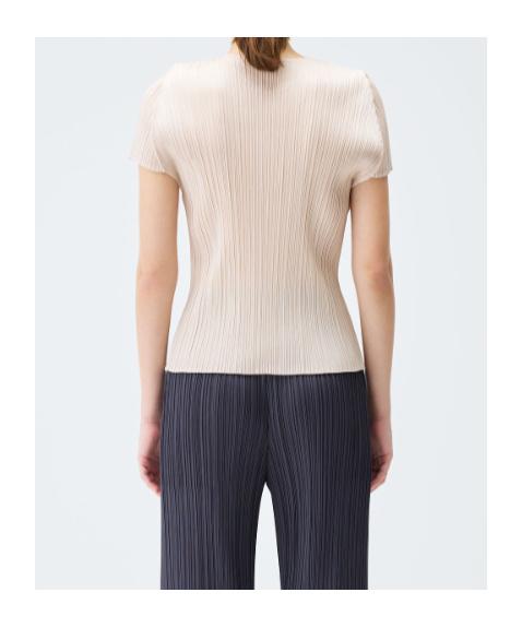 PLEATS PLEASE ISSEY MIYAKE - PLEATS PLEASE ISSEY MIYAKE襟付き半袖シャツ Issey Miyake Pleats Please Top - Short Sleeve Shirt - Pink
