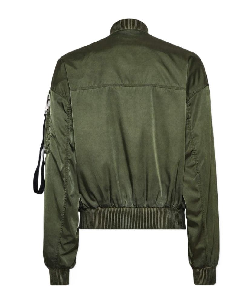 DSQUARED2 ワイヤーミリタリージャケット DSquared² 80S Military Garment Dyed Bomber Jacket in Green