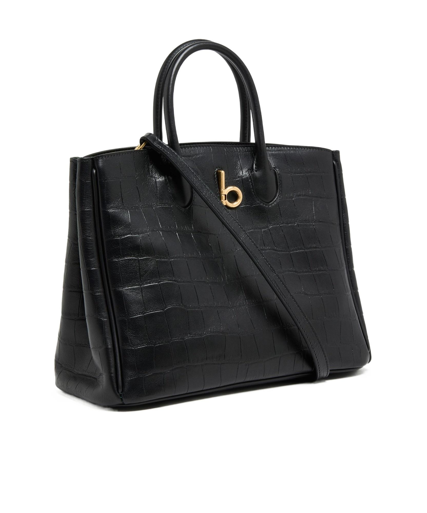トートバッグ Burberry Black Leather Rocking Horse Tote Bag Burberry Rocking Horse Large Leather Tote Bag | Neiman Marcus