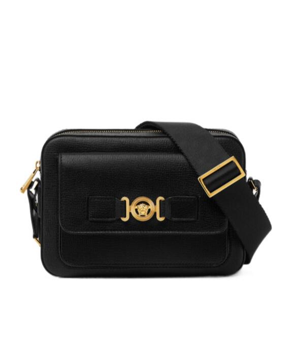 ショルダーバッグ VERSACE Men Messenger Bags 10157961A10544 1B00V Black Medusa Biggie Messenger Bag Black,Gold | VERSACE US