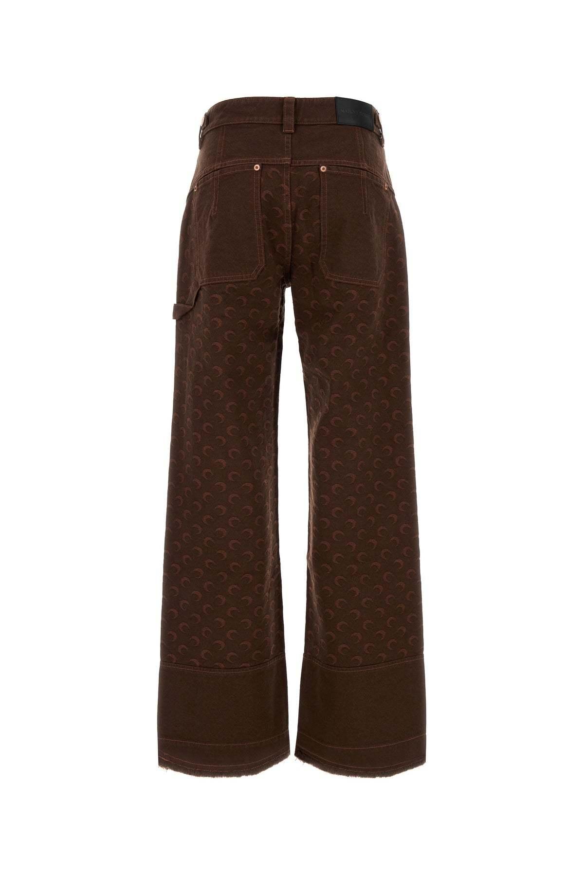 デニム・ジーパン MARINE SERRE Women Denim Pants WPA141B BR40 Brown MARINE SERRE Women Denim Pants WPA141B BR40 Brown (MARINE