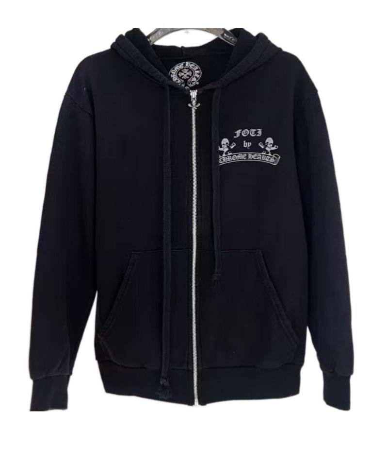 Chrome Hearts Foti Zip Hoodie in Blue for Men | Lyst