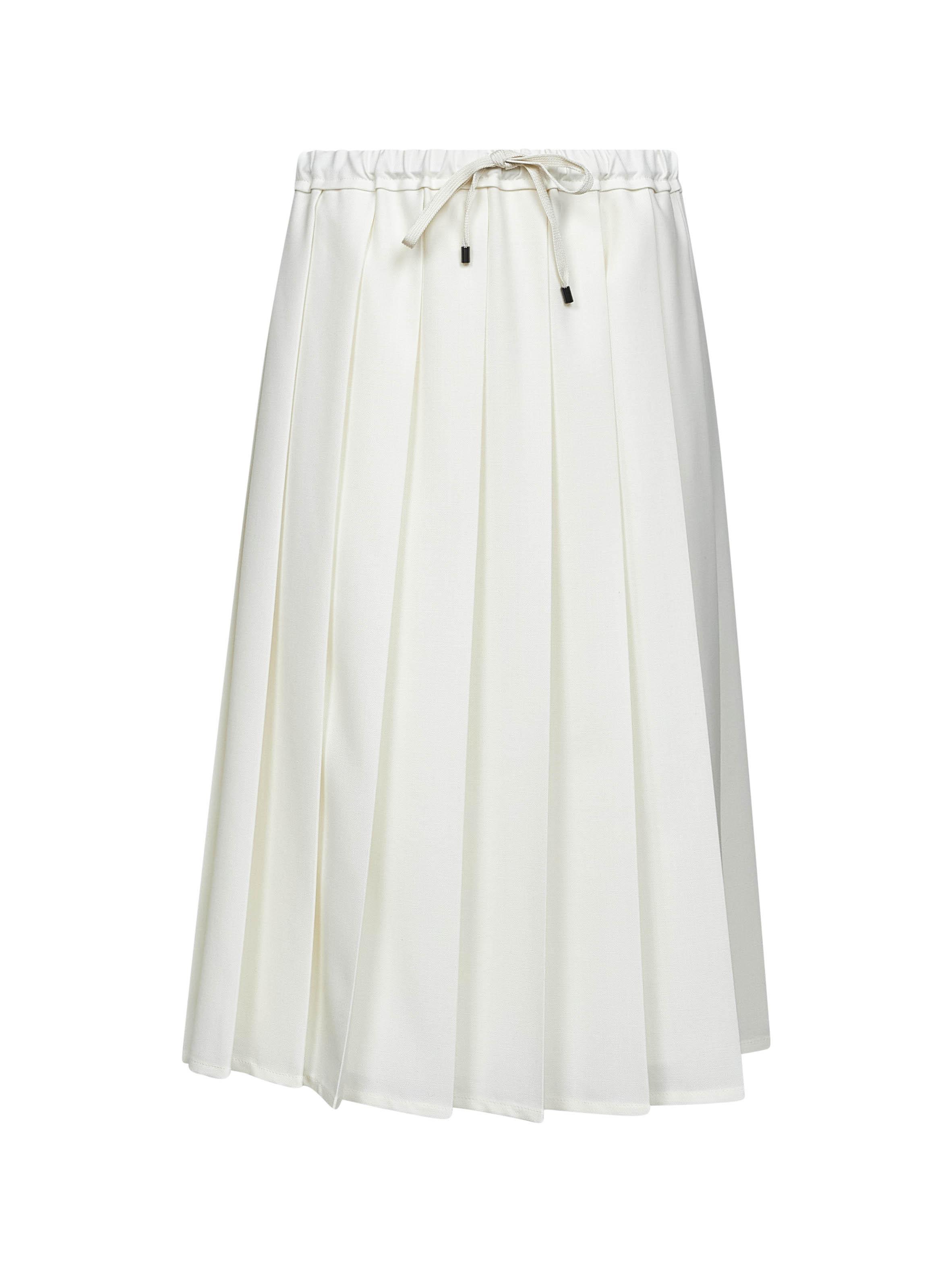 ミニスカート BRUNELLO CUCINELLI Women Mini Skirts MH540G3814C600 WHITE Women's Brunello Cucinelli Mini Skirts − Sale: up to −85