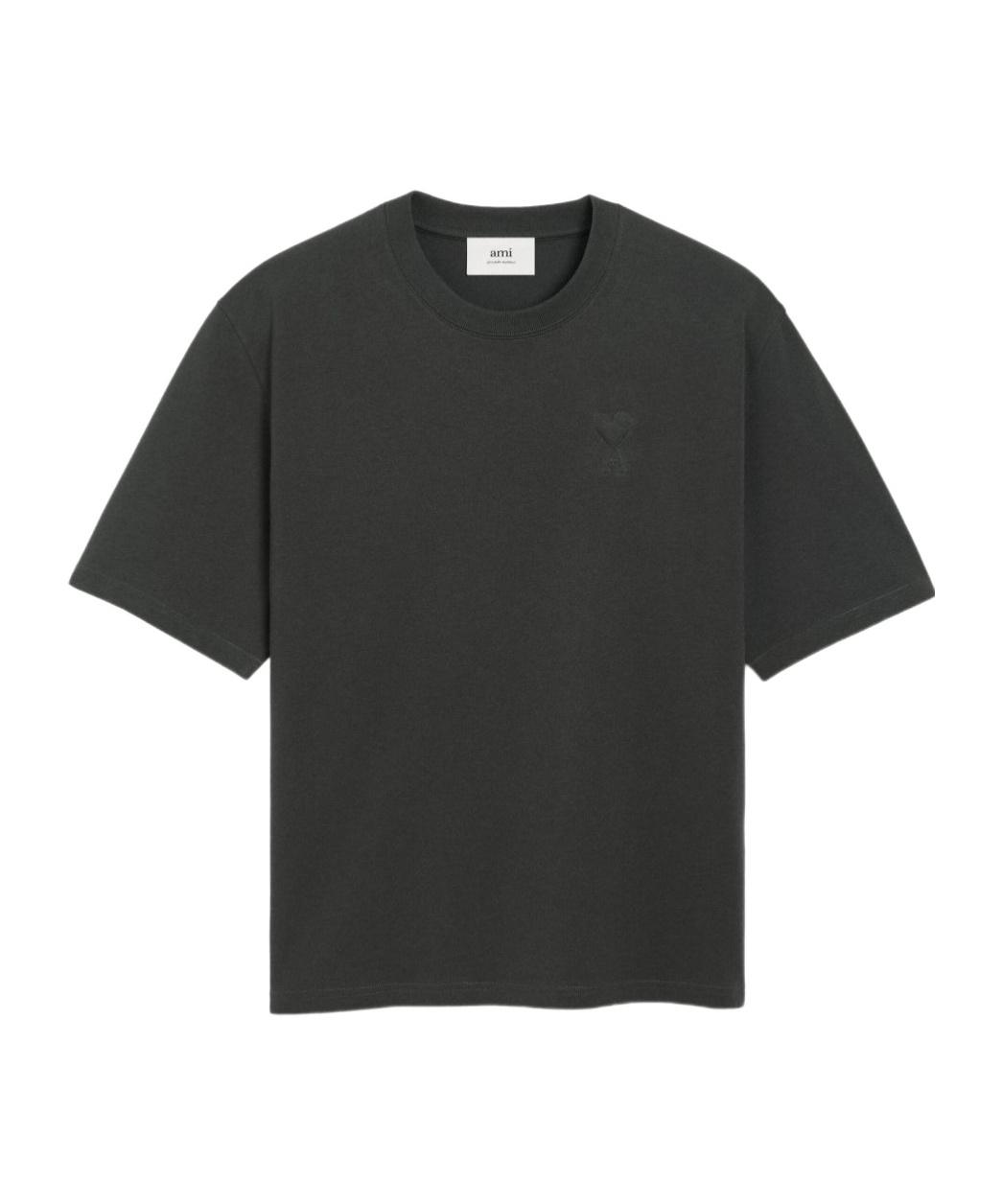AMI｜SHORT-SLEEVED ROUND NECK T-SHIRTS (UTS021 PA0015 26 251482F110007_1.jpg