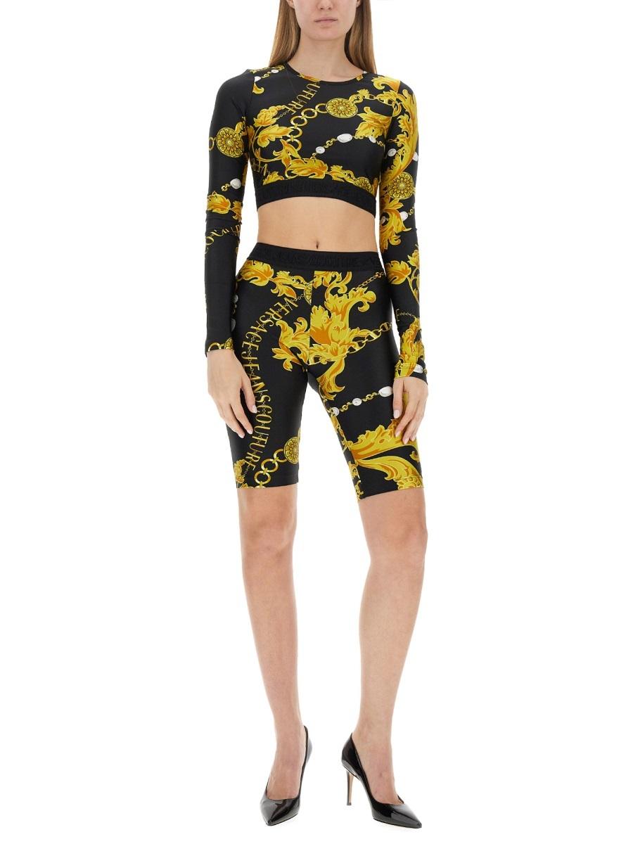 ショートパンツ VERSACE Woman Short Black 10153771A10096 1B000 Versace Outlet: Short woman - Black | Versace short