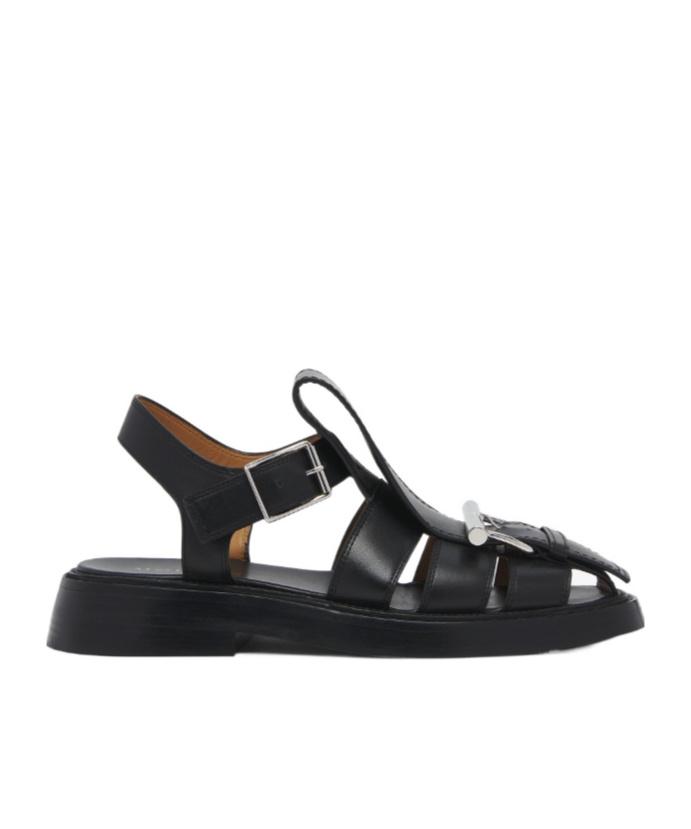 Alexander McQueen / レザー クロッグ サンダル McQueen Leather sandals for Men | Online Sale up to 60% off