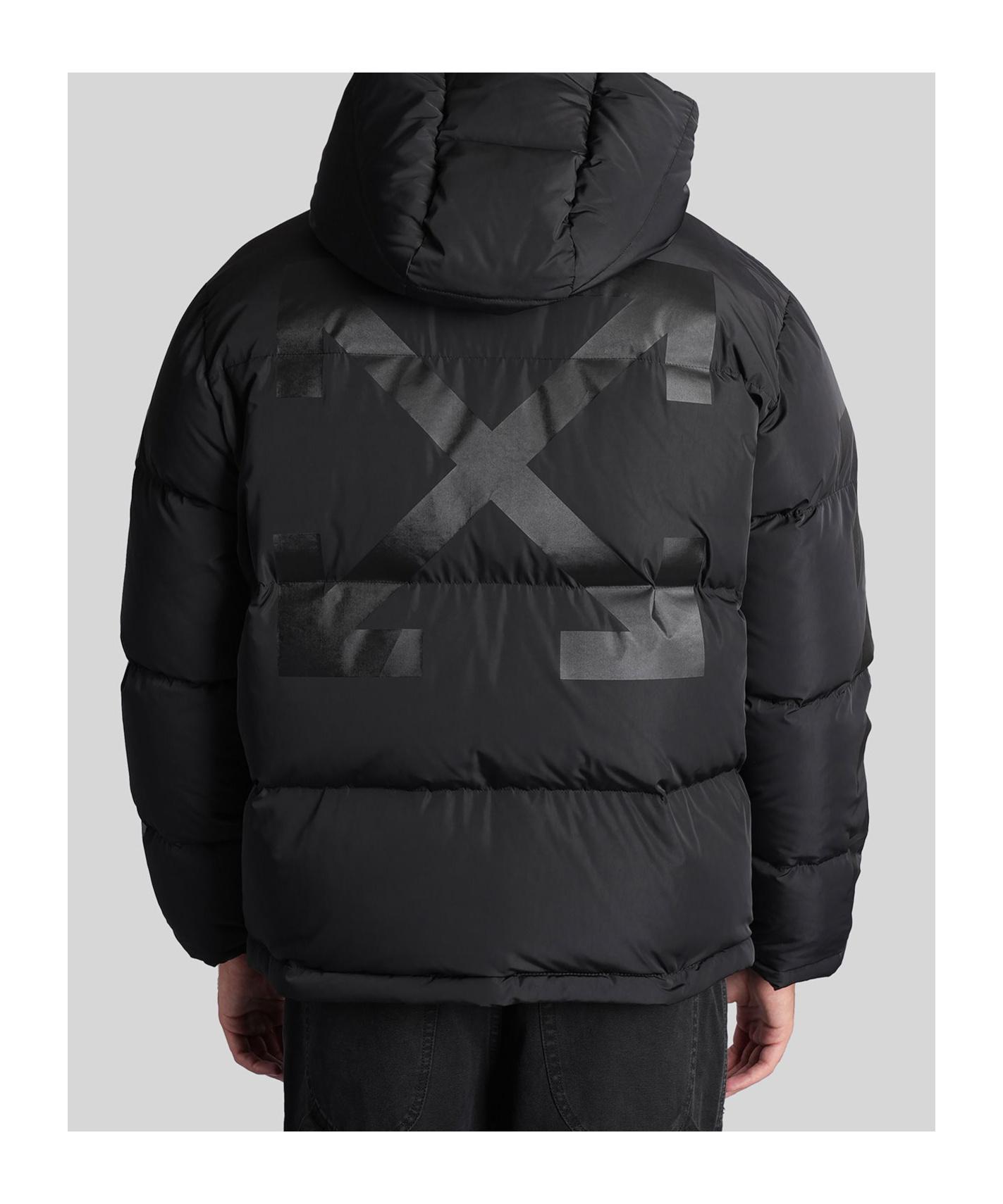 Off-White DOWN JACKET 黒 Off-White c/o Virgil Abloh Brushed Quilted Puffer Jacket in
