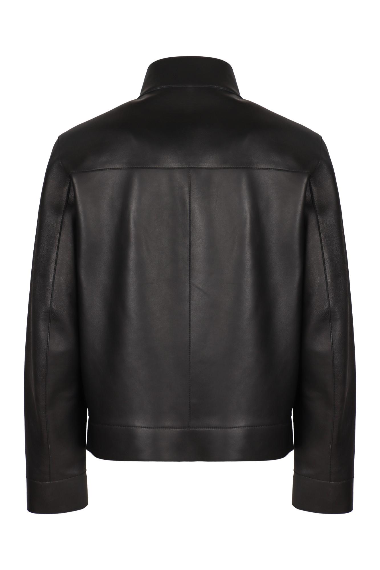 Emporio Armani Leather jacket レザー　ジャケット Emporio Armani ジップ レザージャケット 通販 - FARFETCH