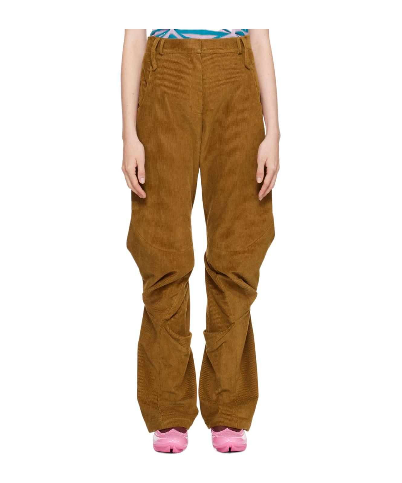 パンツ KIKO KOSTADINOV Beige cotton pant (KKWAW23T0510 OAKSALVIA) Kiko Kostadinov Trousers, Size L