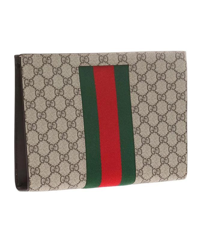 GUCCI グッチ GG Supreme Canvas WEBポーチクラッチ Gucci GG Supreme Web Clutch Bag (SHG-26449)
