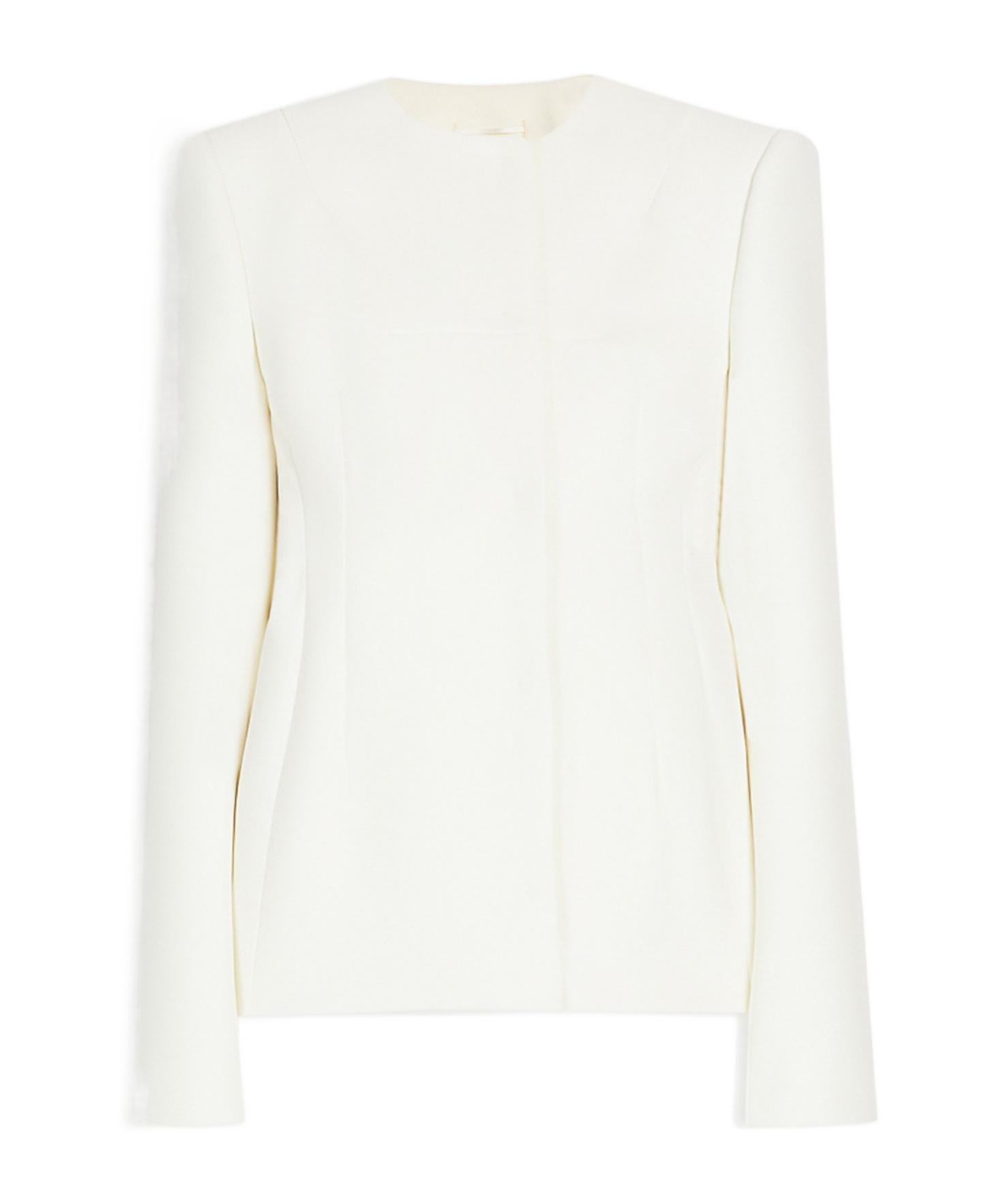ジャケット SPORTMAX 'Aceri' jacket White ACERI Sportmax Aceri Long Sleeved Jacket in White | Lyst