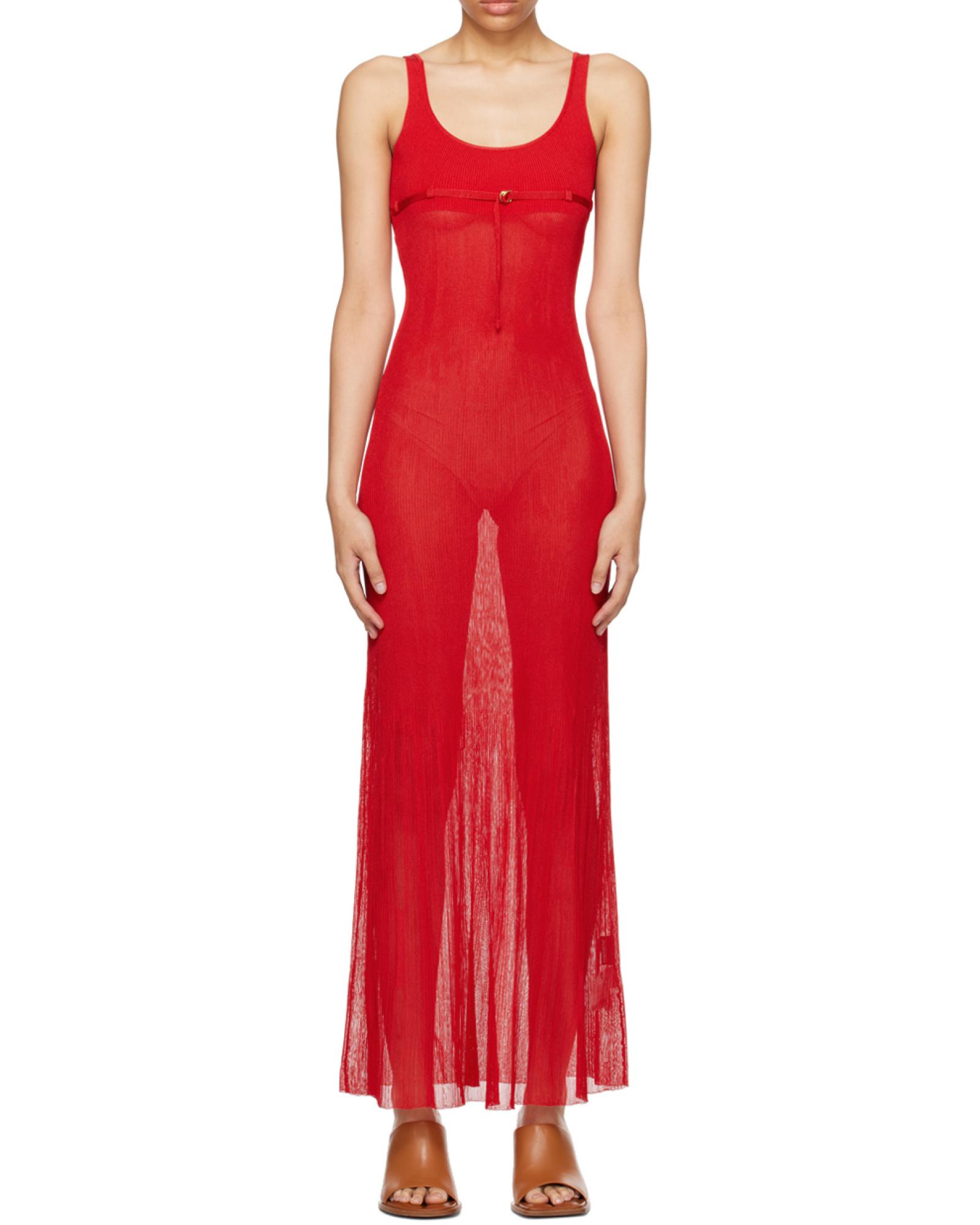 chinese dress ladies Jacquemus // Ribbed Knit Sweater Dress – VSP Consignment main image 1