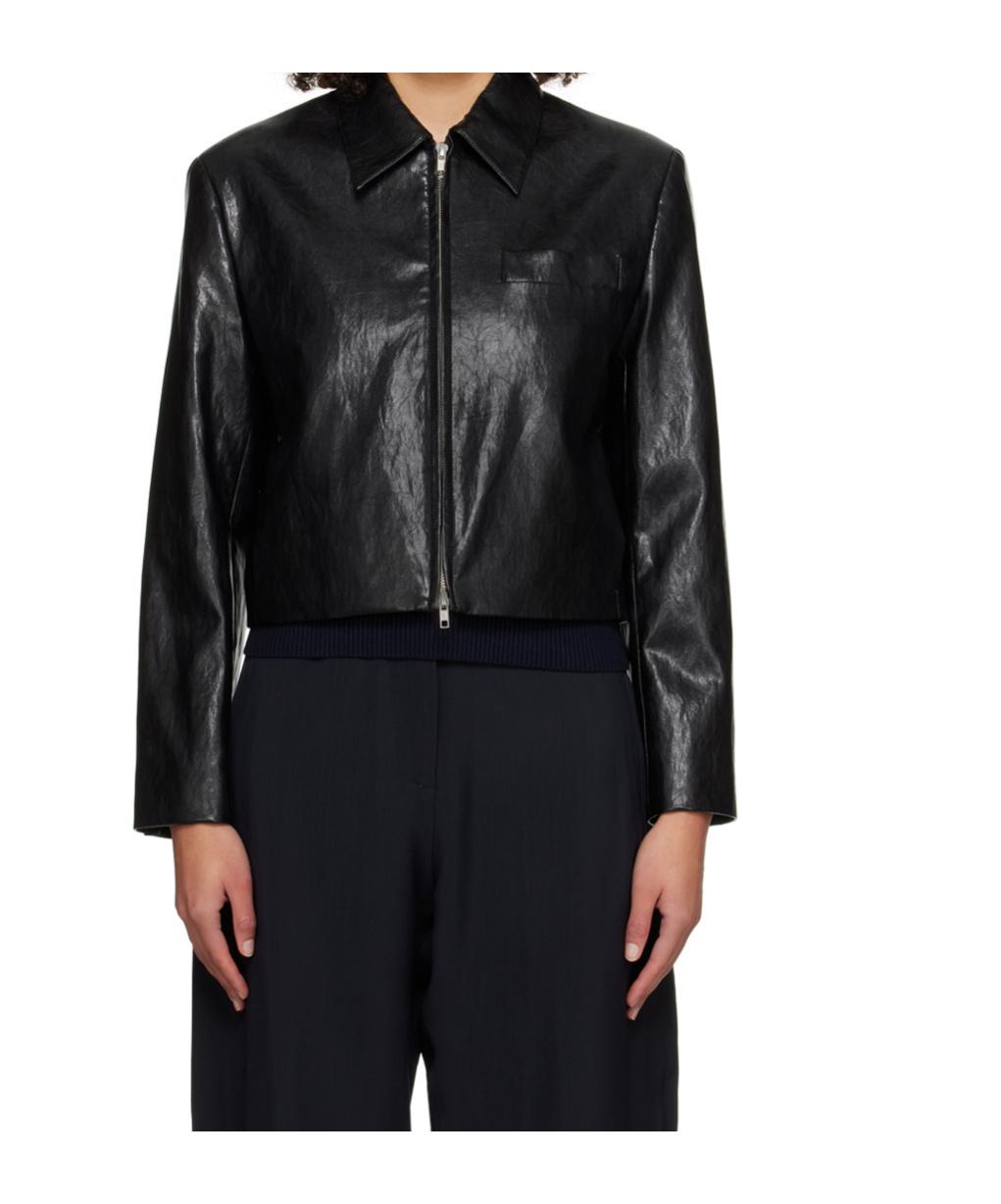 Dunst ♥ COLLARED VEGAN LEATHER BLOUSON JACKET LEATHER Designer fashion, Seoul-fully created | W Concept