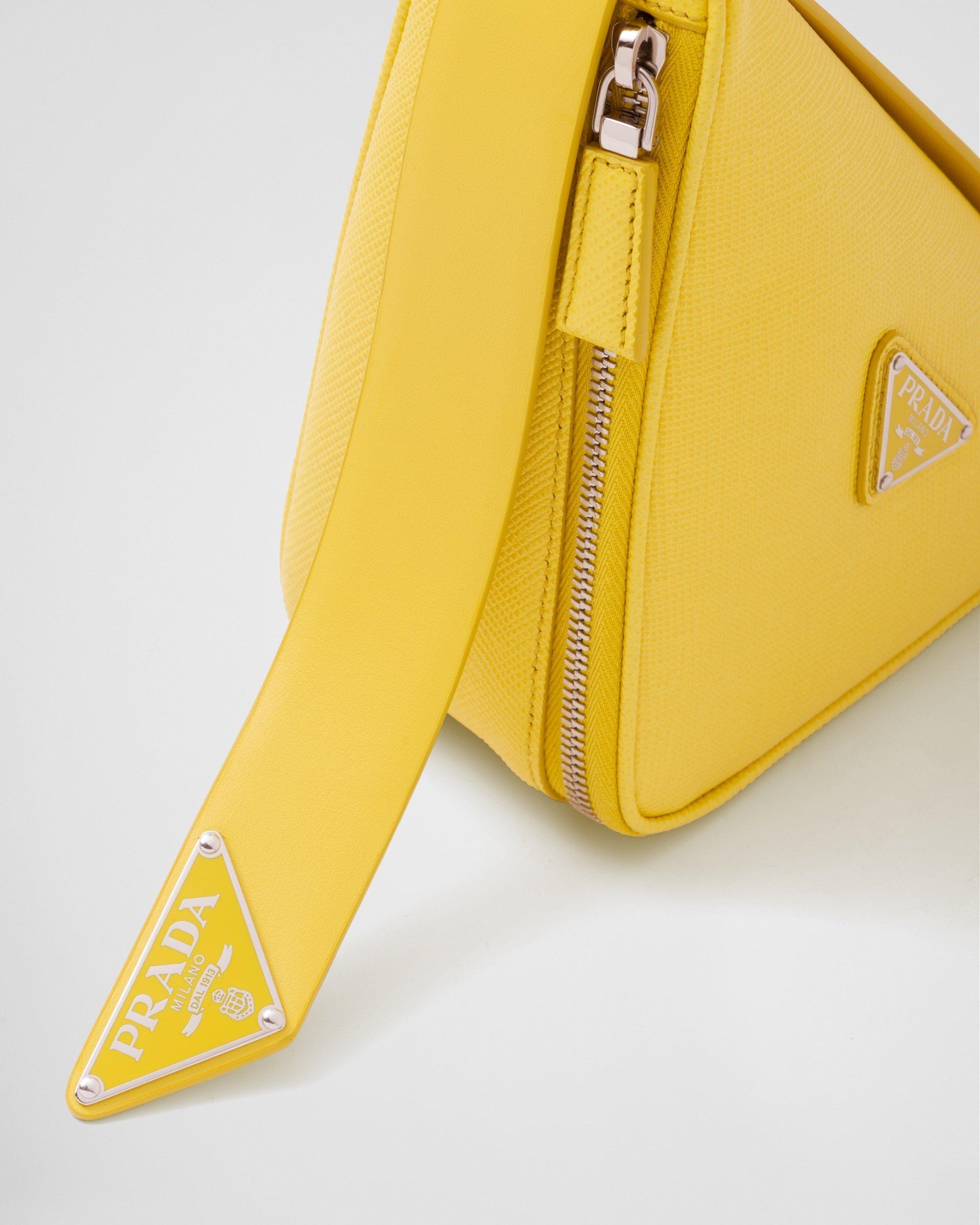 Prada Saffiano Leather Belt Bag in Yellow for Men | Lyst