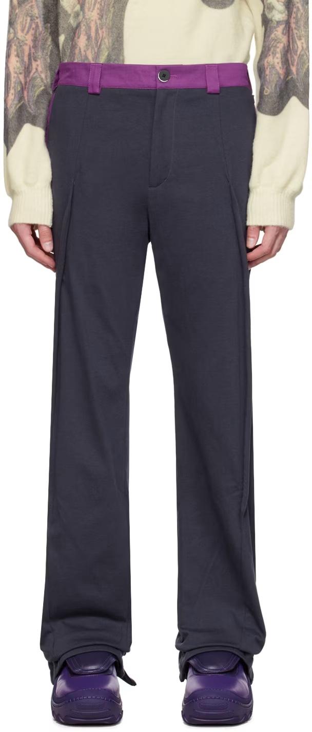 パンツ Kiko kostadinov embroidery trouser KIKO KOSTADINOV RUNE EMBROIDERED TROUSERS ASPHALT [KKAW22T05-14]