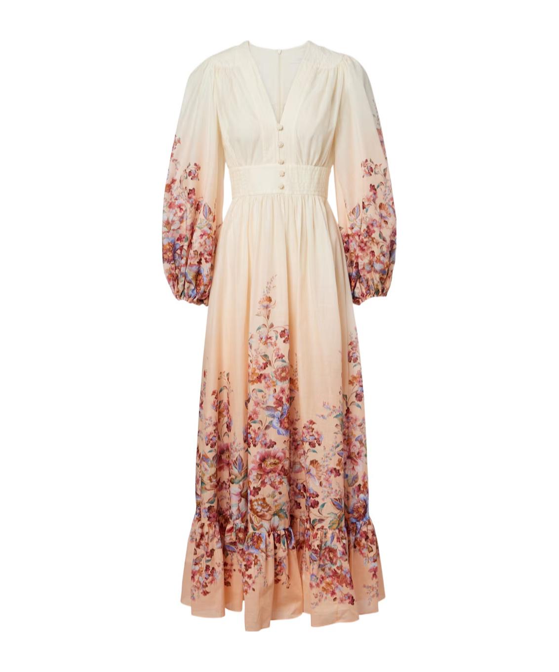 zimmermann allia floral-print linen maxi dress Zimmermann Allia floral-print linen maxi dress