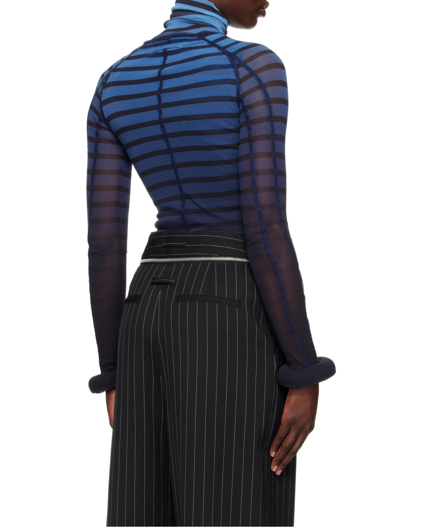 Jean Paul Gaultier 'The 3D Striped' Top in Blue for Men | Lyst