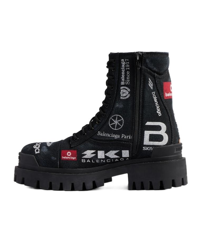 Balenciaga Combat Strike Boots in Black for Men Lyst