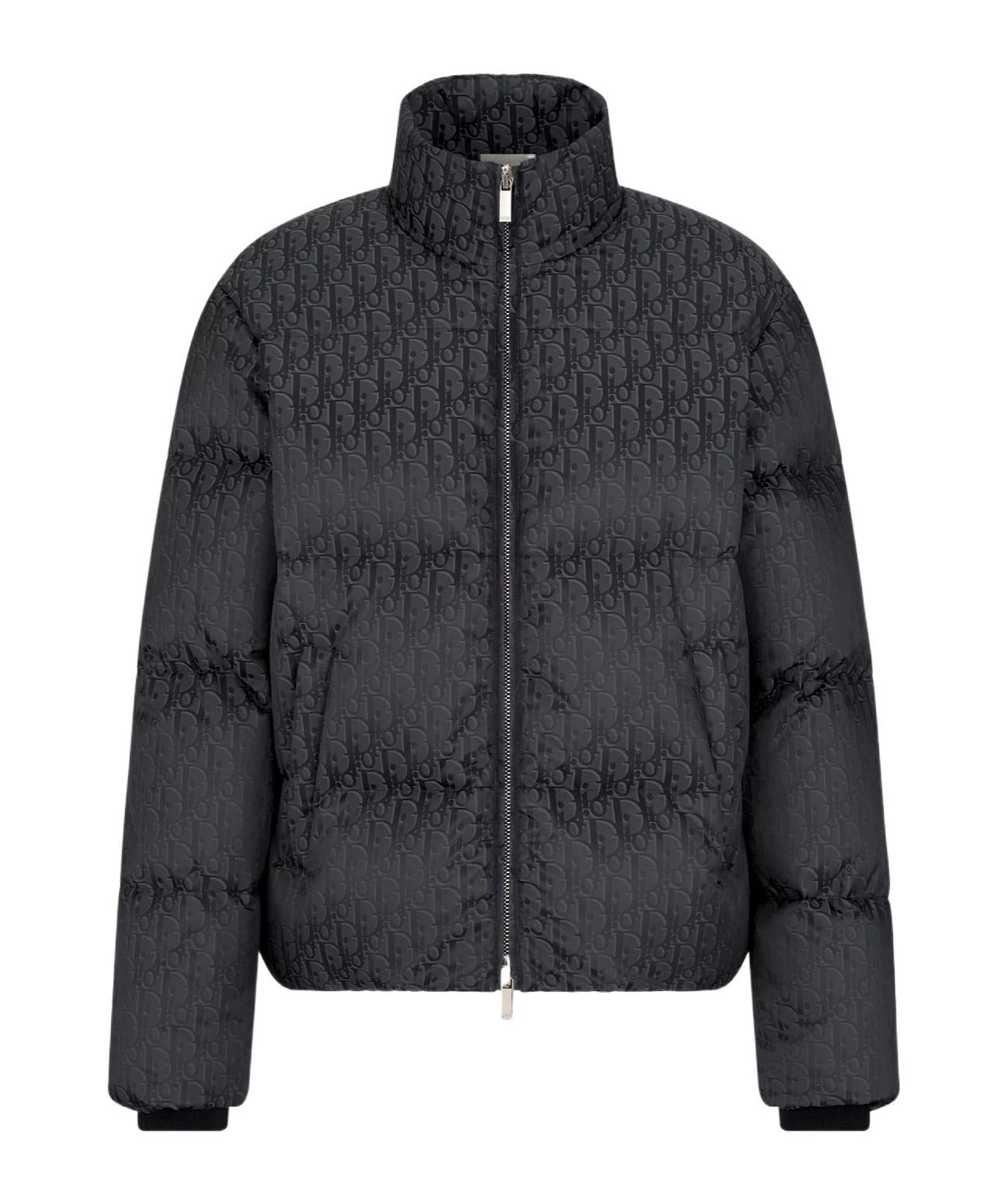 Dior Oblique Down Jacket in Black for Men | Lyst
