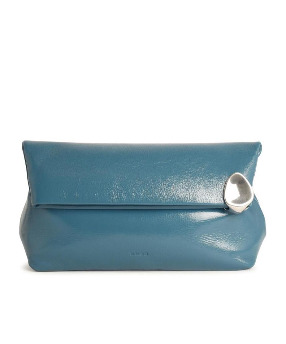 クラッチバッグ Jil Sander 'Jewel' 'Ocean' Leather Clutch Jil Sander Clutches and evening bags for Women | Online Sale