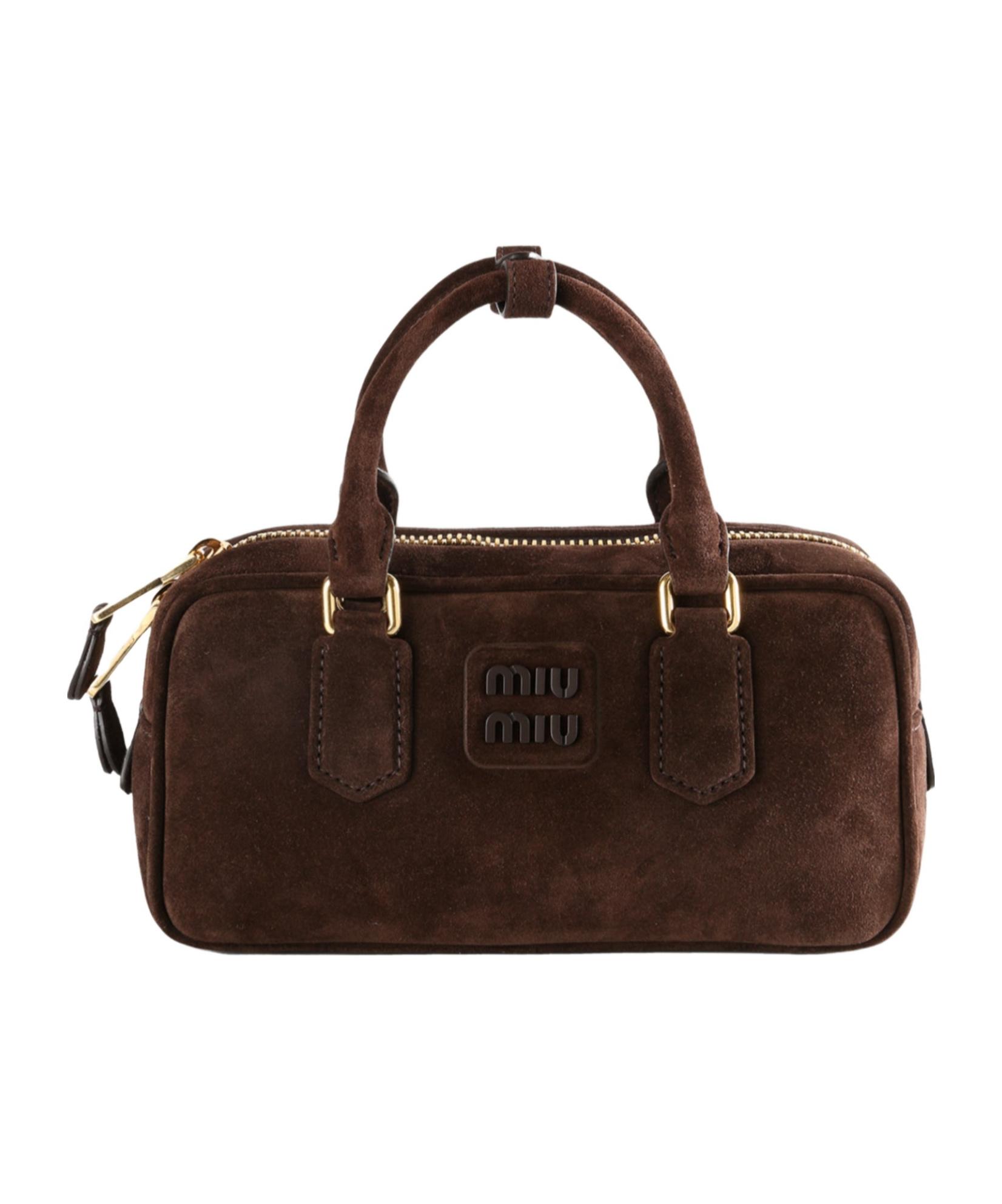MiuMiu ♦ Leather shoulder bag Miu Miu Adventure leather shoulder bag with detachable strap