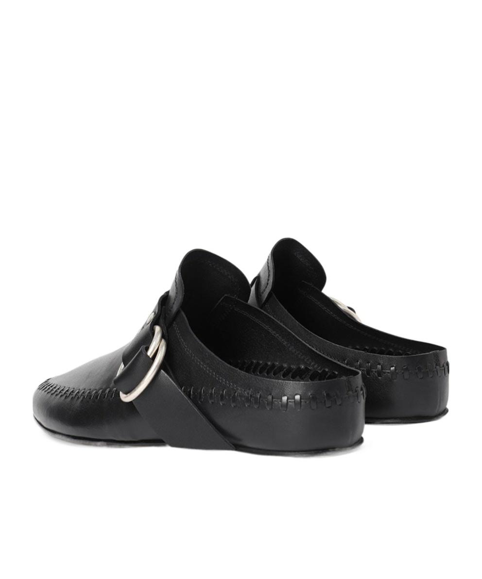 サンダル・ミュール Block Henri Sandals - Ann Demeulemeester - Black - Leather Ann Demeulemeester Block Henri Sandals - Black - Leather