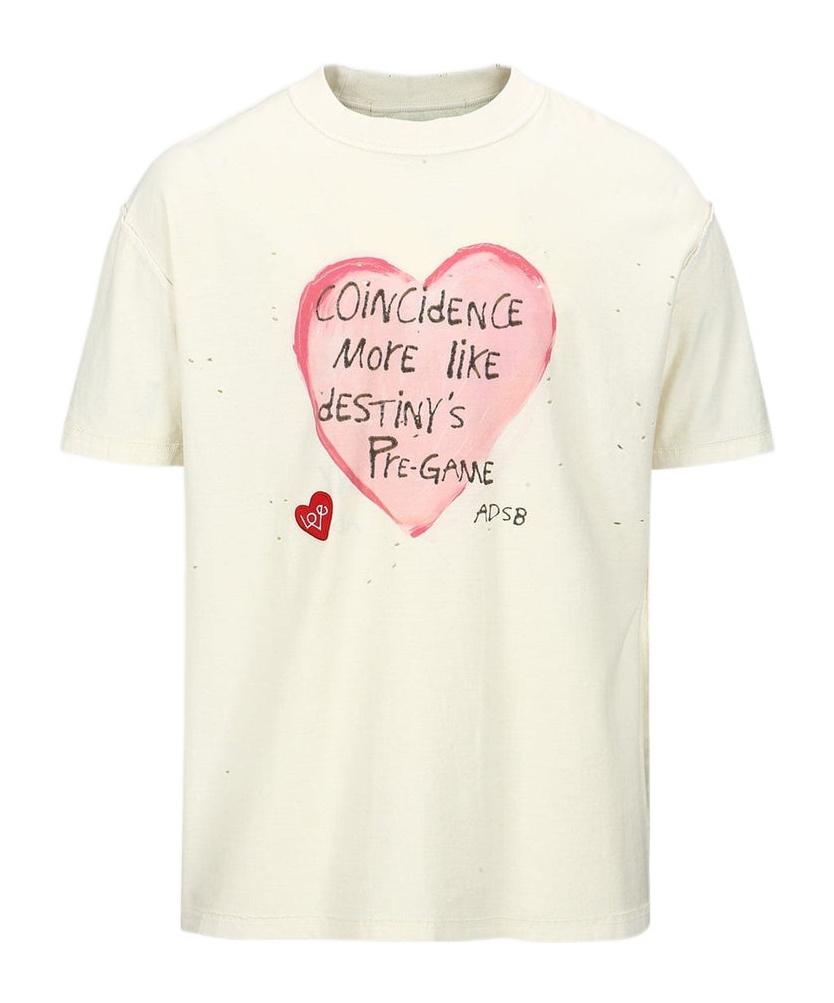 【関税込み】Andersson Bell グレー Heart Message Tシャツ Andersson Bell Heart Message T-Shirt in Anthracite | SVD USA