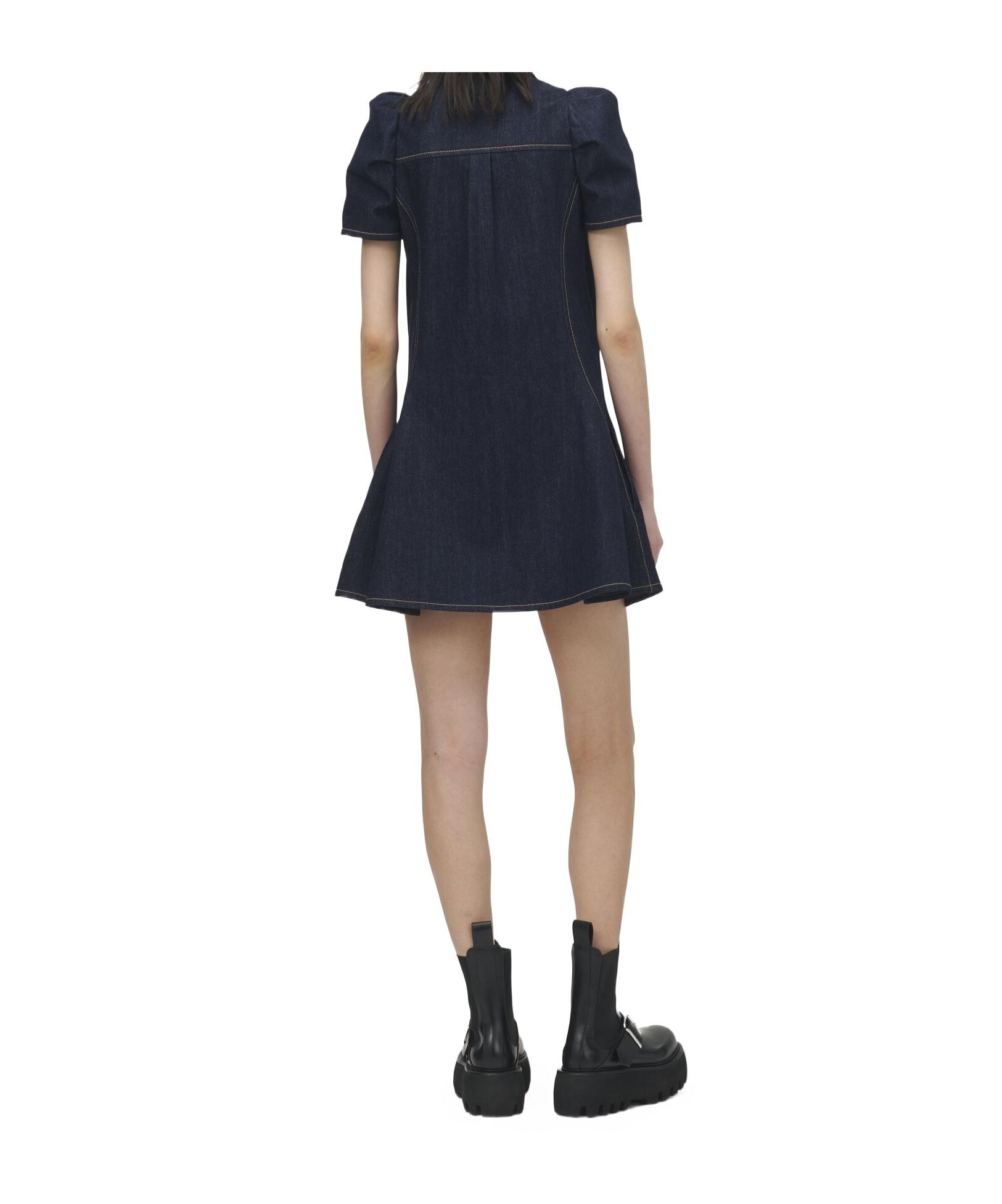 Designer Alexander Mcqueen Denim Mini Dresses for Women - Up Designer Alexander Mcqueen Denim Mini Dresses for Women - Up