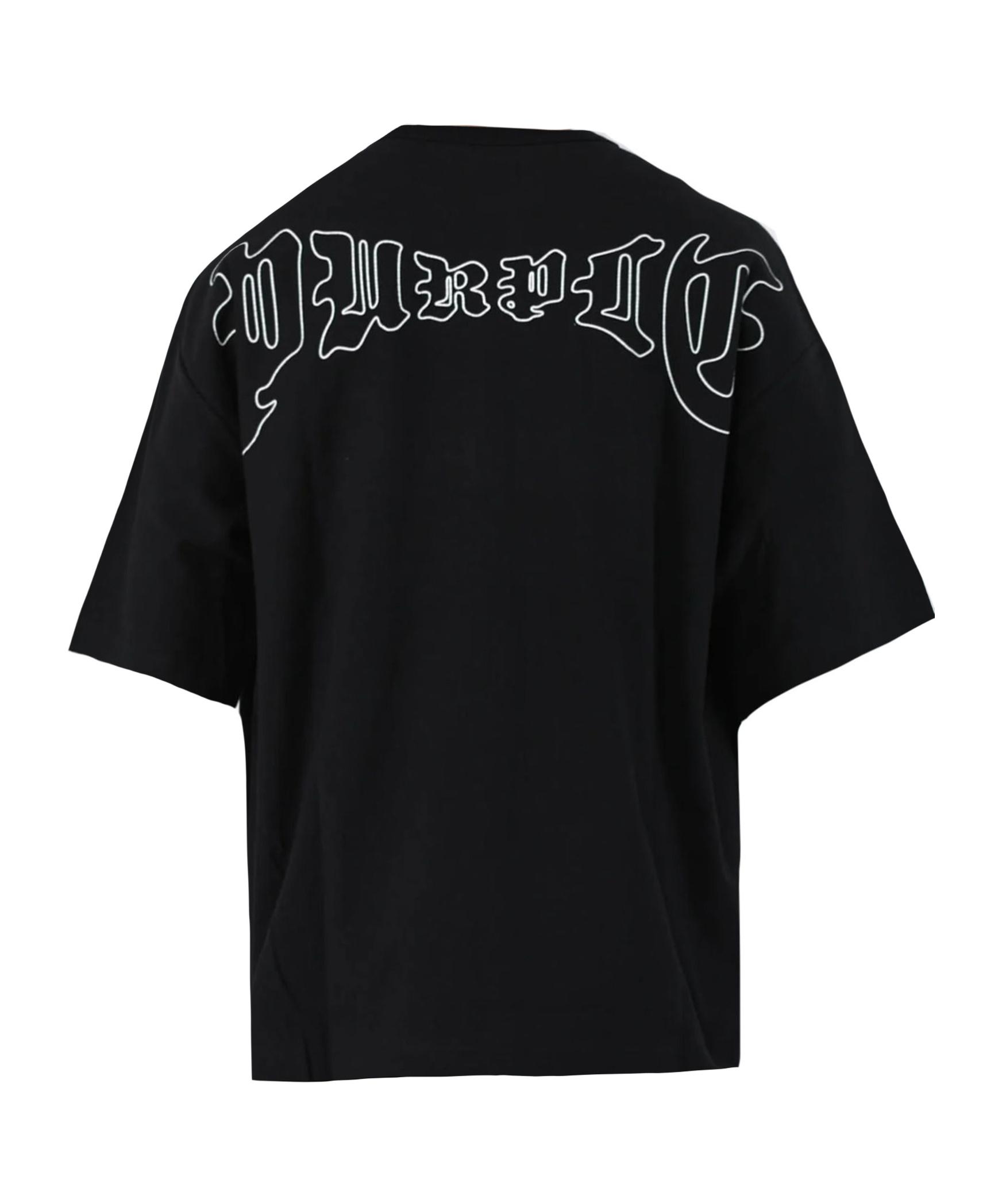 【PURPLE BRAND】★関税送料込★Print Logo T-Shirt Purple Brand logo-print Cotton t-shirt | White | FARFETCH