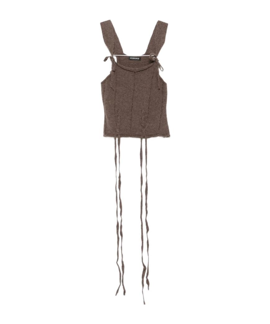ANN DEMEULEMEESTER ノースリーブ・チュニック ANN DEMEULEMEESTER ノースリーブ・チュニック ANN