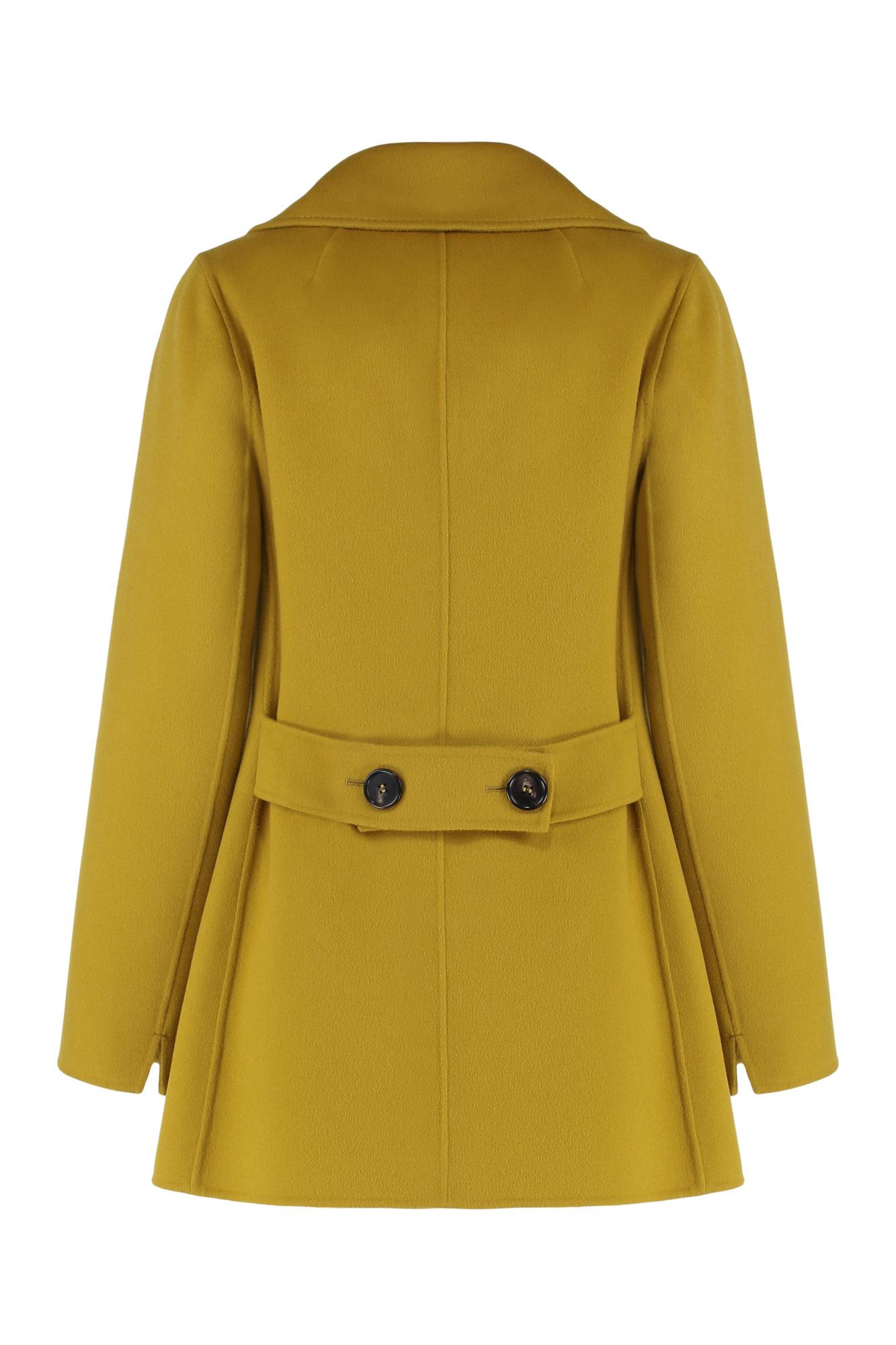 Yellow Max Mara Coats for Women | Lyst