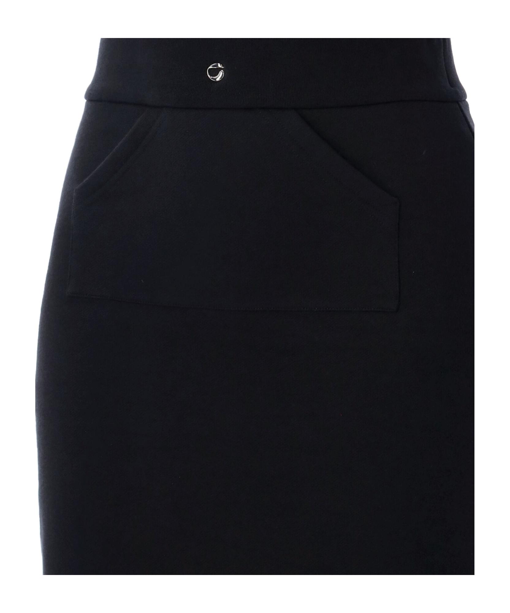 Coperni Slit Detail Midi Skirt in Black | Lyst