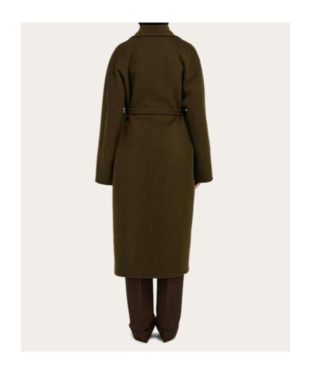コート SALVATORE FERRAGAMO OLIVE GREEN WOOL BLEND COAT Clarisse Wool Blend Coat | Hobbs US |