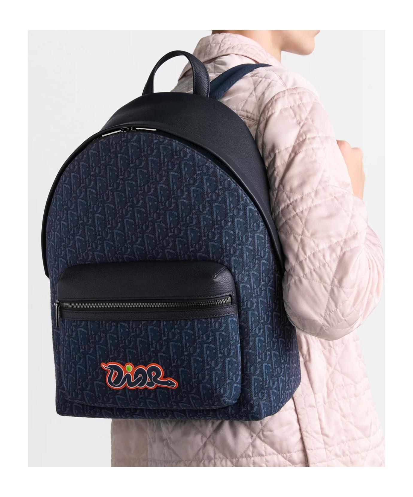 Dior 青 ブラック　ロゴバックパック Dior(ディオール) バックパック・リュック(メンズ) - 海外通販の