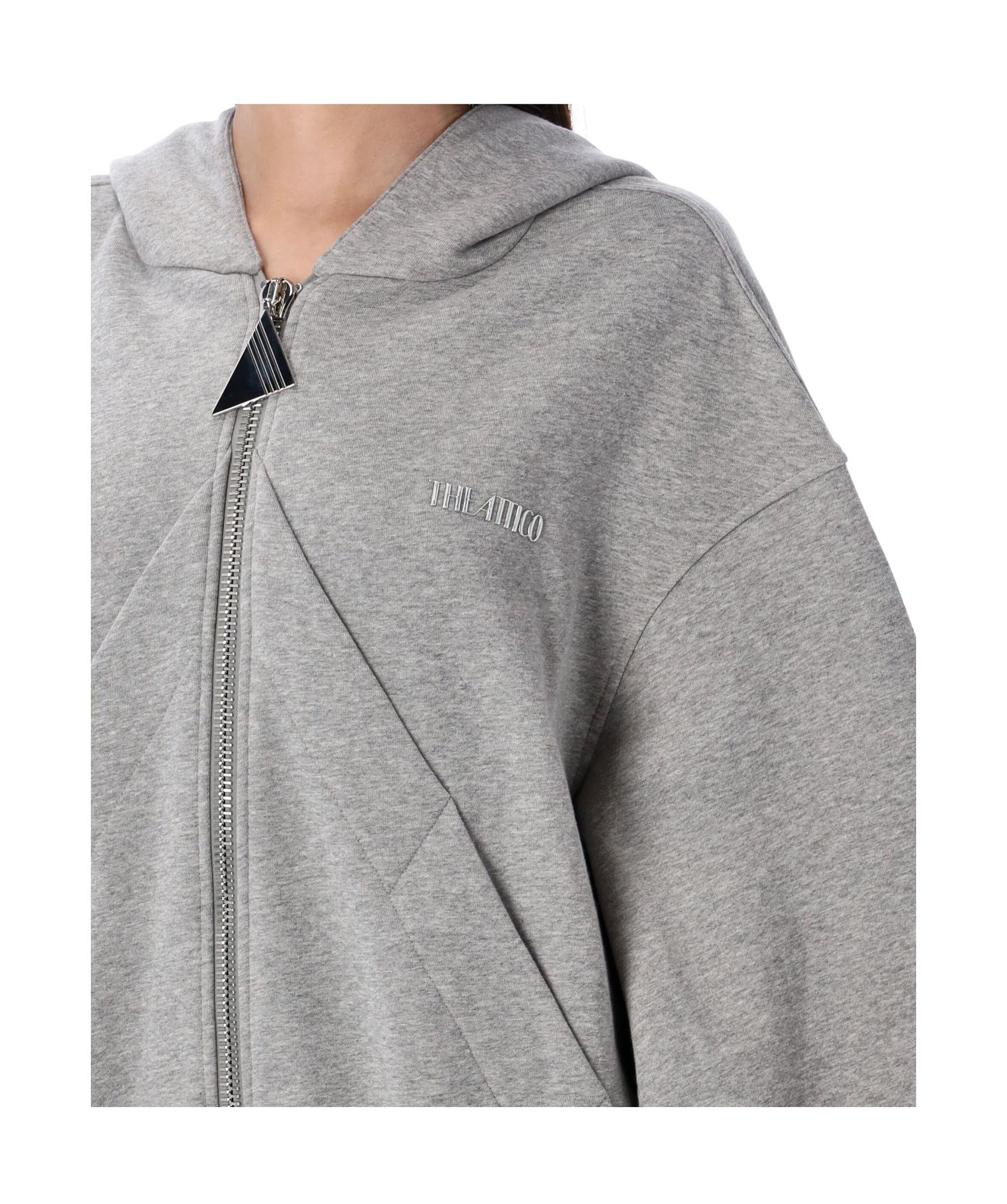 ジャケット THE ATTICO Women Hoodies 250WCF00015876 Gray The Attico Logo Hoodie | italist