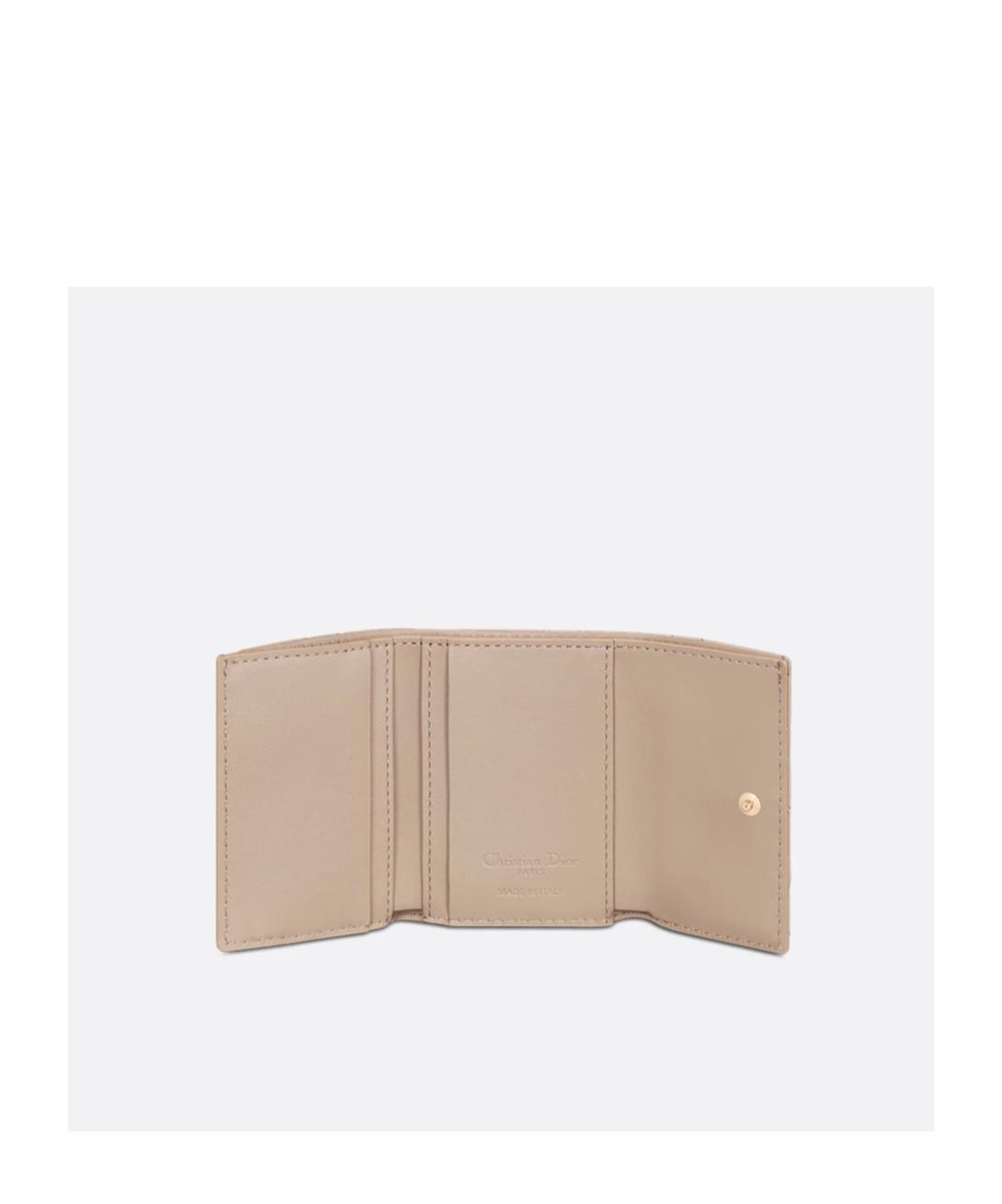 【DIOR】MY DIOR VERONIA WALLET My Dior Veronia Wallet Desert Taupe Cannage Lambskin | DIOR