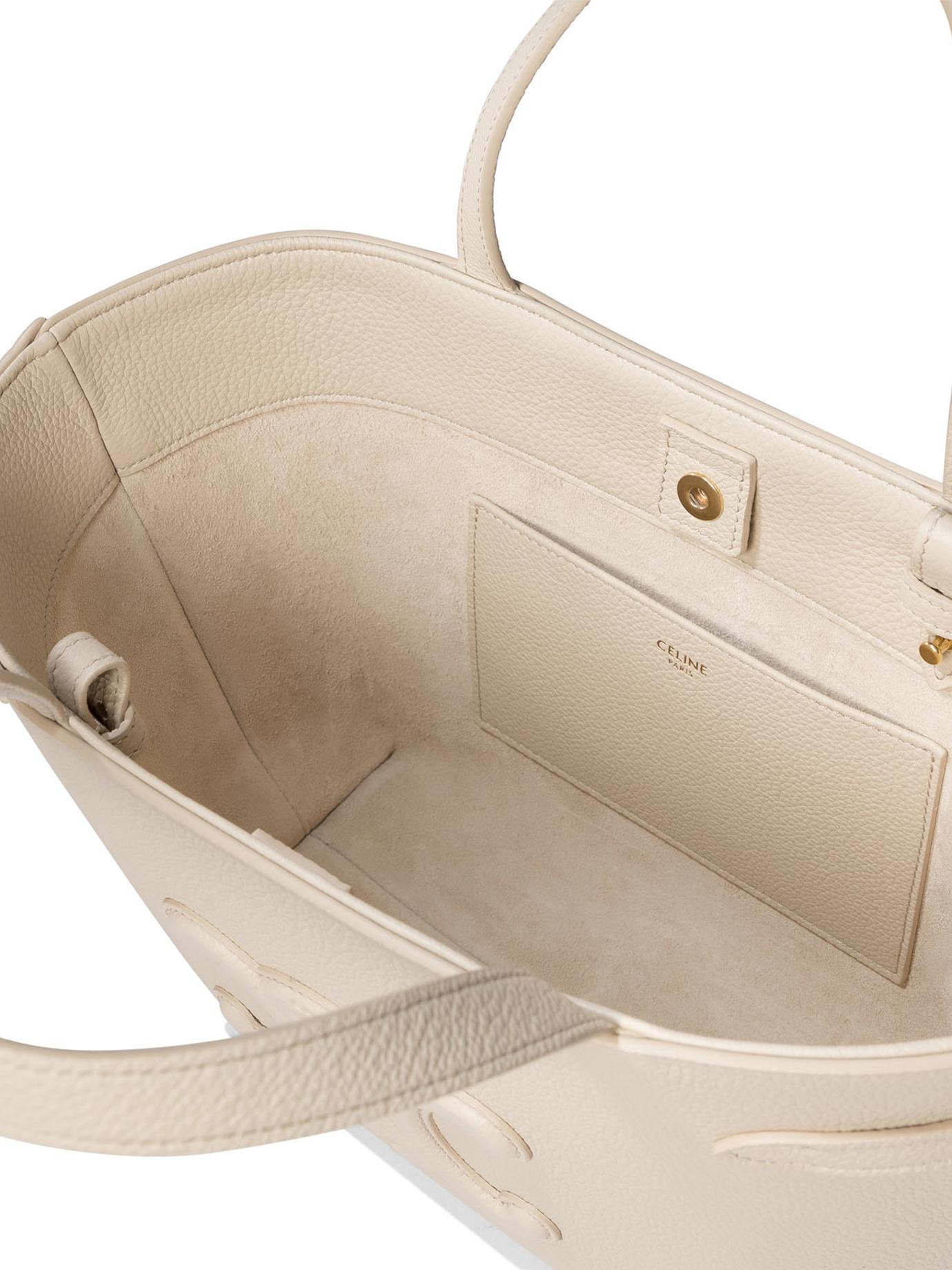 Celine Mini Cabas Anais Cuir Triomphe in Natural | Lyst
