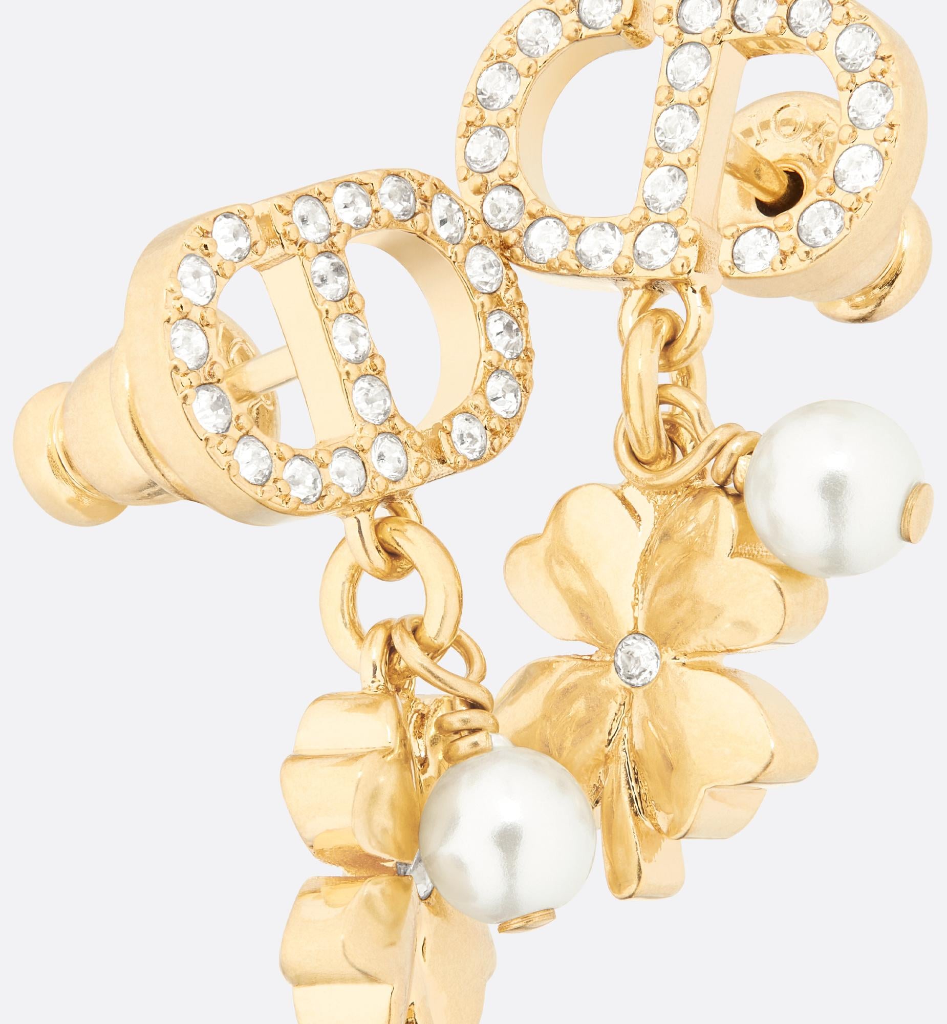 Dior Petit Cd Lucky Charms Earrings in Metallic | Lyst